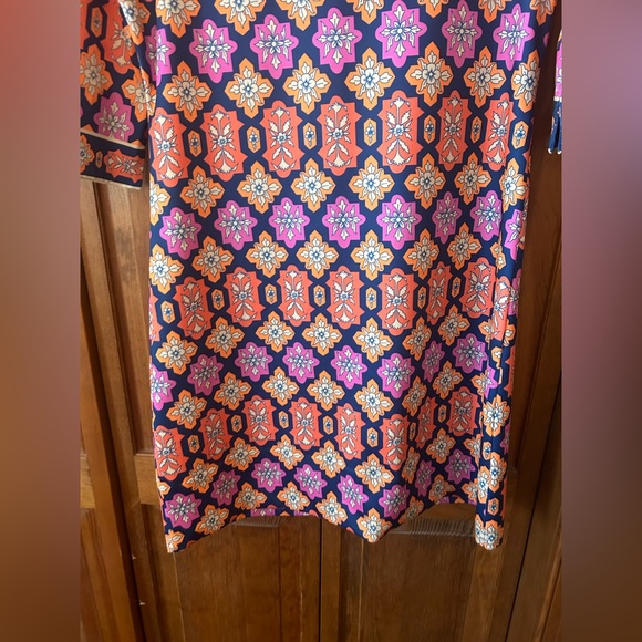 Gretchen Scott Design Women’s Sz S Orange, Pink, & Blue Retro/Mod Inspired Dress - Picture 12 of 16